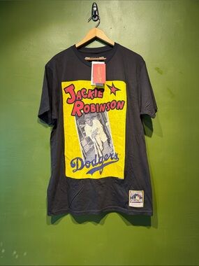 Mitchell & Ness Jackie Robinson Dodgers Graphic Tee